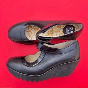 Fly London Maryjane wedges